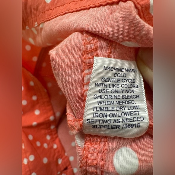 St John's Bay Lightweight Polka Dot Anorak Jacket in Coral - Picture 4 of 4